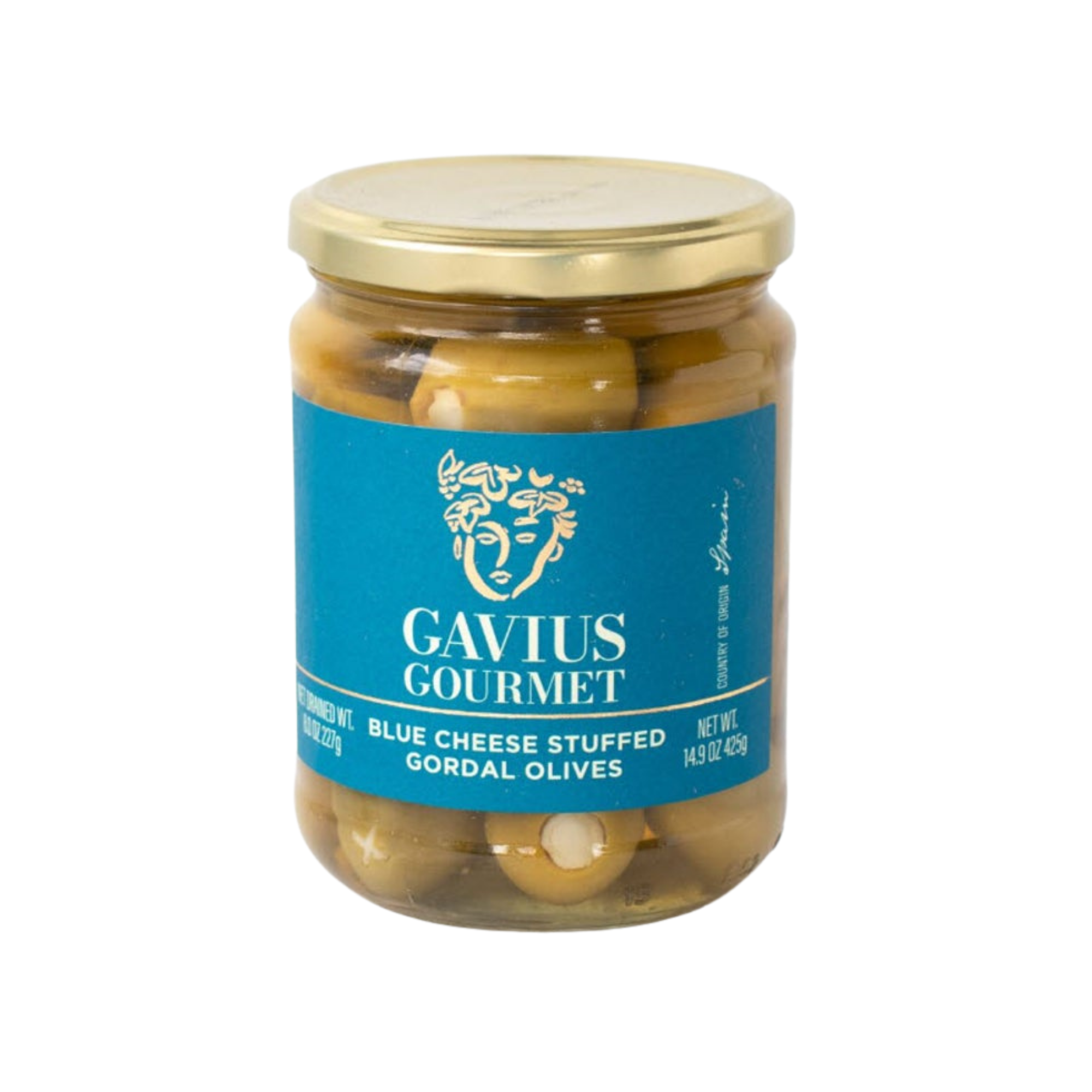 Gavius Blue Cheese Stuffed Gordal Olives | The Ancient Olive Gourmet